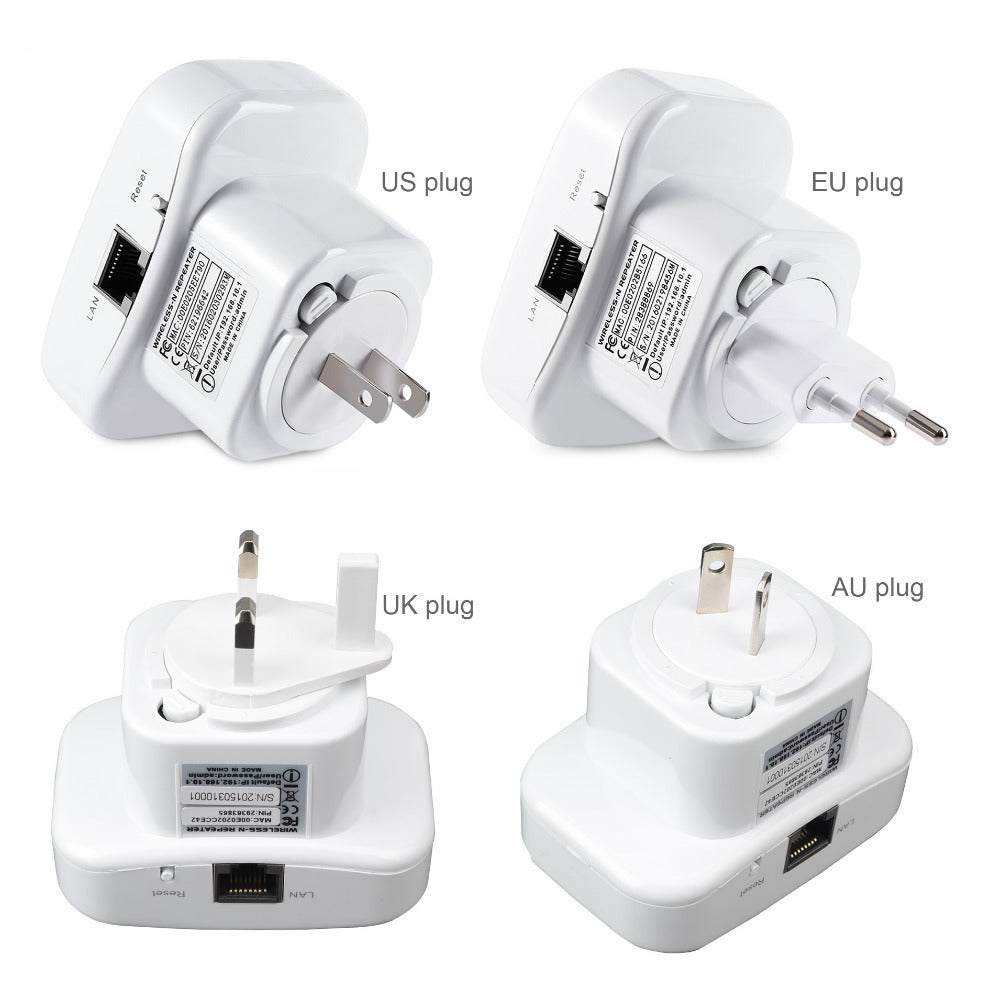 WiFi Range Extender & Signal Booster | 300Mbps, Plug & Play, Dual Mode