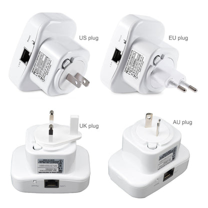 WiFi Range Extender & Signal Booster | 300Mbps, Plug & Play, Dual Mode