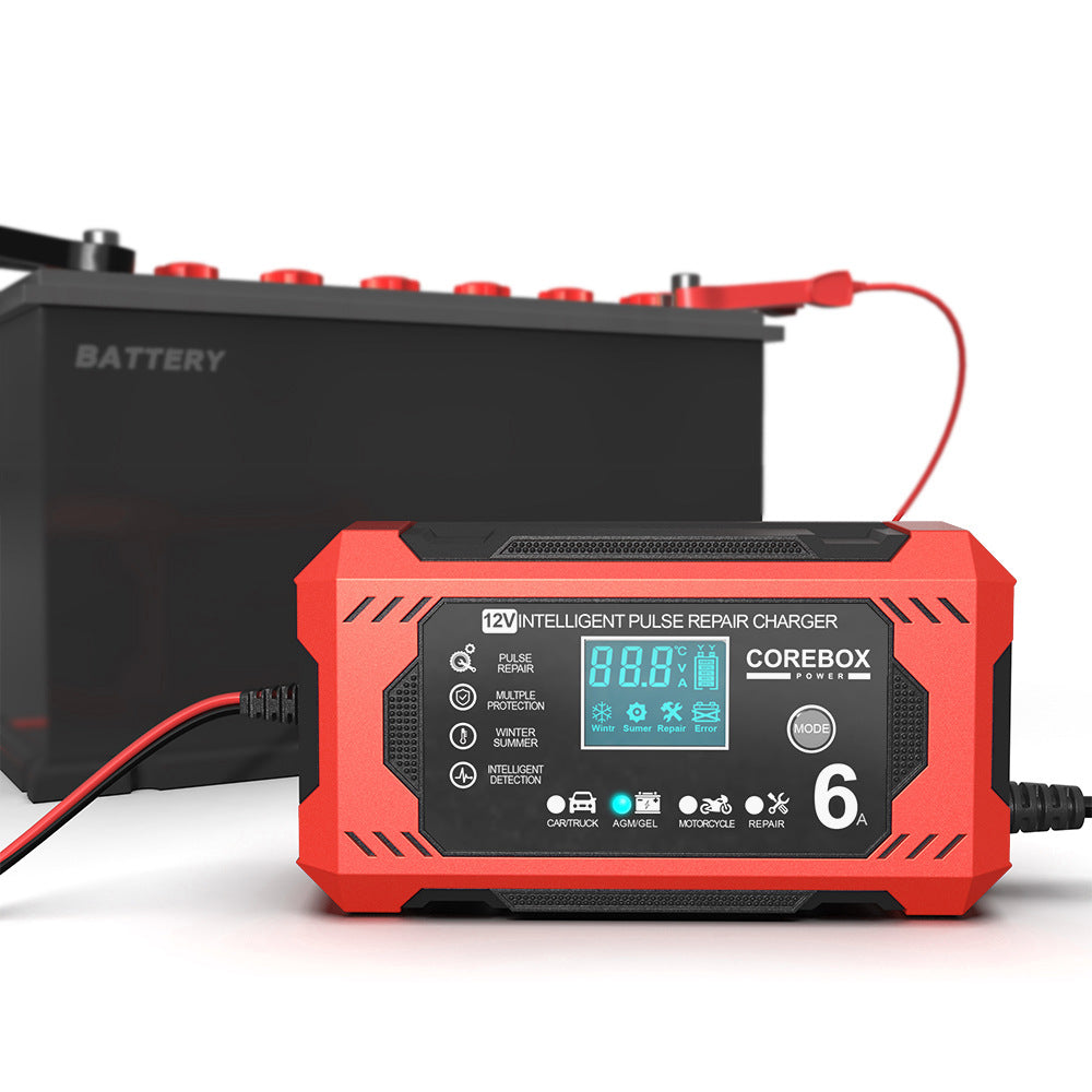 12V 6A Smart Battery Charger | AGM & Start-Stop Compatible